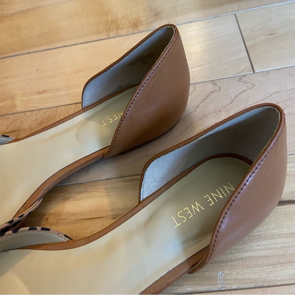 Nine West cheetah print pointed toe flats - Picture 3 of 6